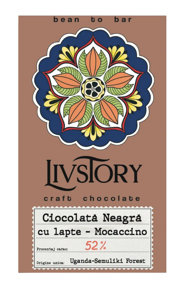 Dark Chocolate with Milk & Mocaccino Coffee, Bean to Bar